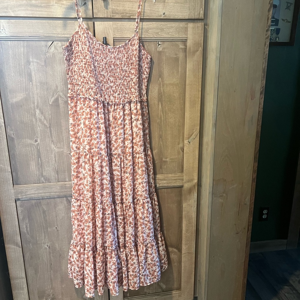 Lush Floral Spaghetti Strap Maxi Dress